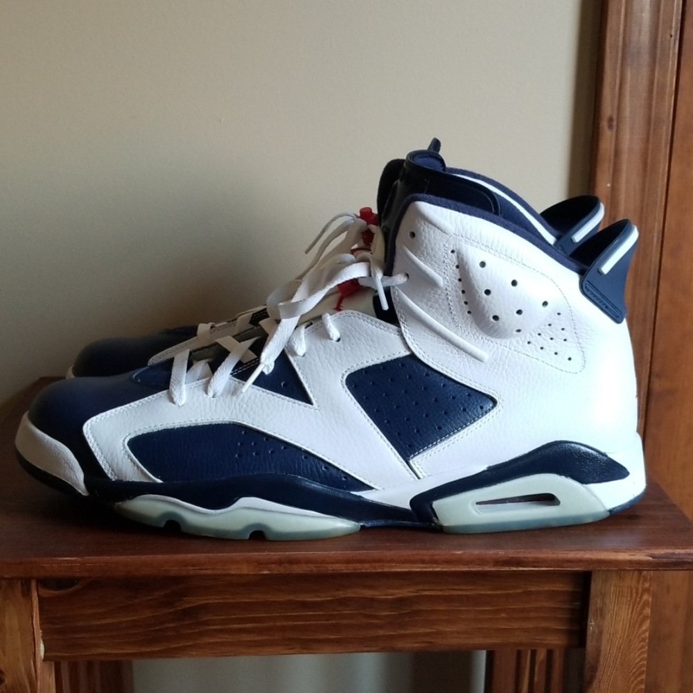 Nike Air Jordan VI 6 Olympic Sz 18 - Picture 3 of 5